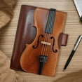 thumbnail image 3 of Carnet en Faux Cuir Violon Vintage Journal Rétro avec Design de Note Musicale Cadeau Musical pour Musiciens Collectionneurs, 3 of 7