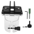 thumbnail image 1 of Wood Router Slotting Bracket, Adjustable Limit Chute 13-36mm Clamping 2 In 1 Connector Trimmer Bracket  Stability  For Chamfering Grooving, 1 of 8