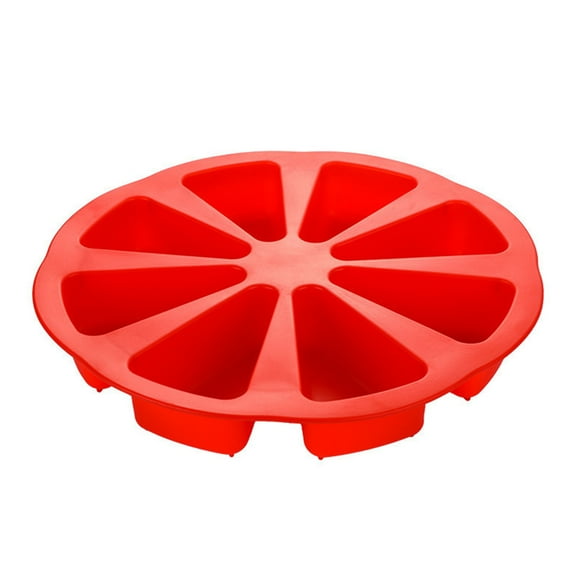 Silicone Baking Mold 8 Cavity Silicone Scones Pans Pizza Cake Slices Mold for Brownies Muffins,Cheesecake,Bread, Cheese