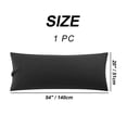 thumbnail image 6 of PiccoCasa 1Pc Silky-Soft 1800 Microfiber Long Body Pillowcase, Queen Black 20"x54", 6 of 7