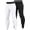 Black+white, variant on Men’s Compression Pants, Leggings Running Tights Workout Base Layer for Basketball Sports Athletic Gym Soccer