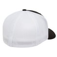 thumbnail image 2 of Flexfit 6511 Trucker Stretch Mesh Fitted Cap, Black/White, XX-Large, 2 of 5