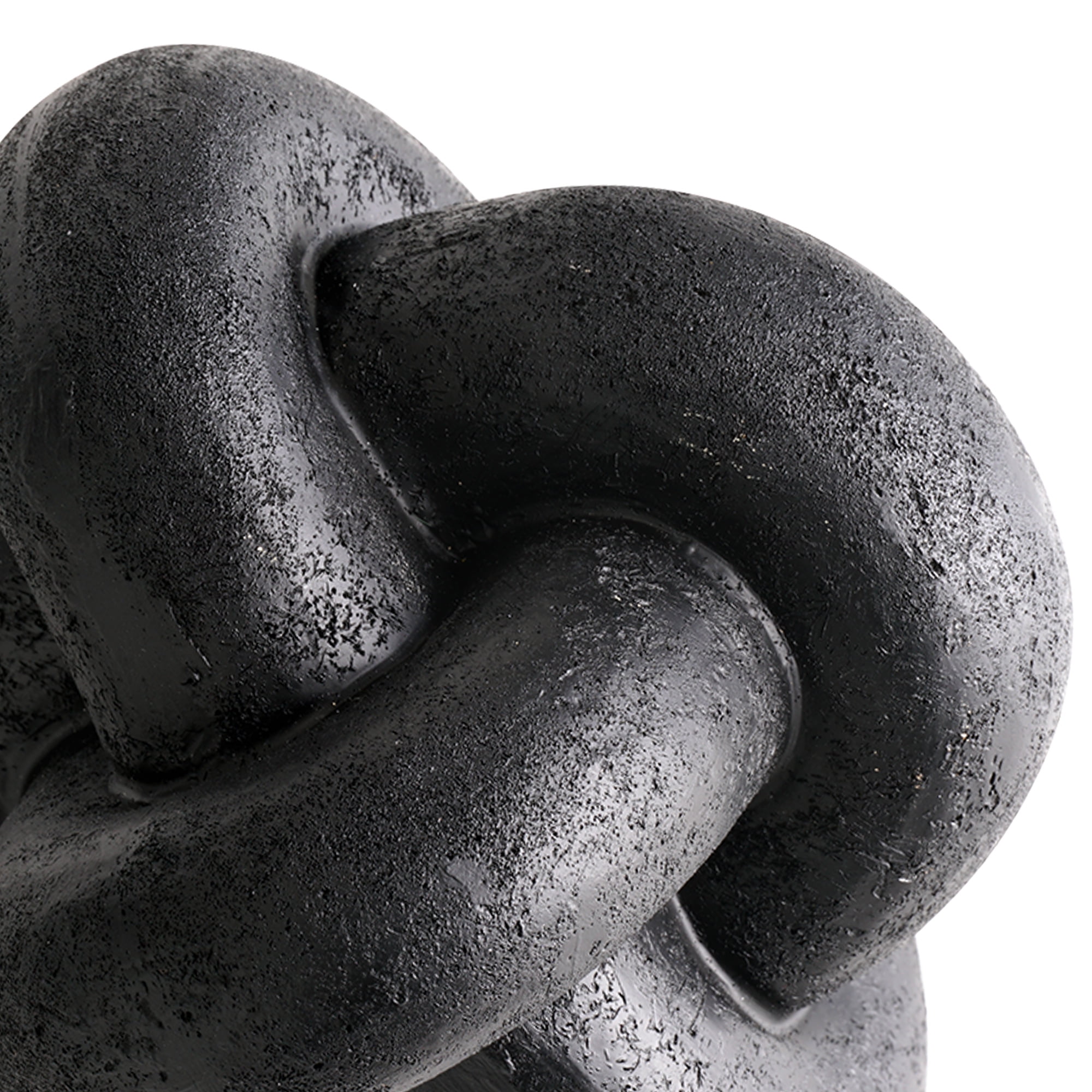 Mainstays Indoor Tabletop Resin Modern Black Knot 5.5" Decorative Figurine