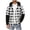 Gray, variant on Mens Hooded Plaid Flannel Shirts Button Down Long Sleeve Casual Shirt Jacket with Pockets Hooded Drawstring Tops