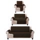 thumbnail image 2 of Juego de Protector Cubre Sala Doble Vista Capitonado BEIGE-CHOCO MELOCOTTON HOGAR, 2 of 6