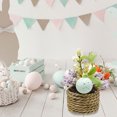 thumbnail image 6 of Moocorvic Easter Eggs Artificial Woven Easter Basket Potted Plants Ideal Gifts Office Home Decor Tabletop Centerpiece, 6 of 7