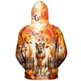 thumbnail image 2 of Happy Thanksgiving German Shepherd Give Thanks Fall Beanie Scarf Welcome All Over Print 3D Hoodie Unisex Merch Hoodies Alsatian Dog Lover Gifts - 00020, 2 of 6