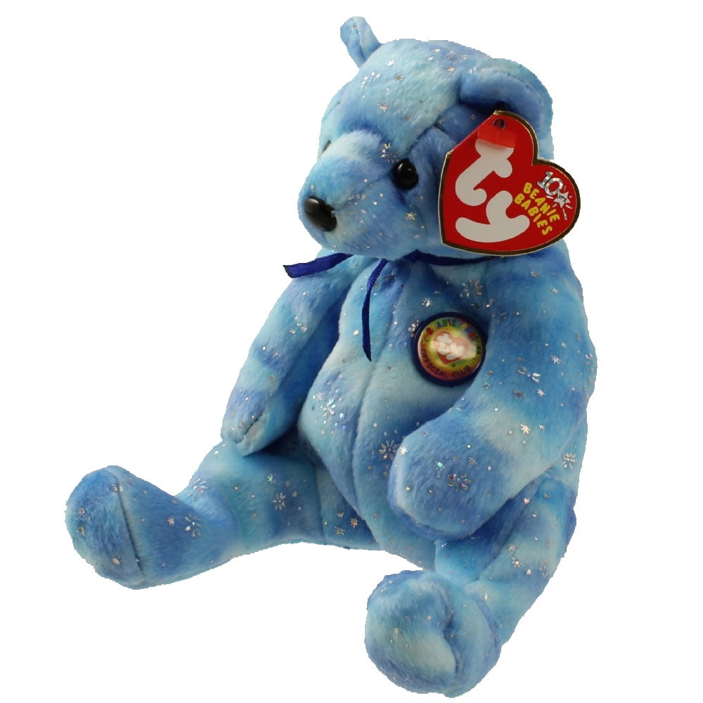 TY Beanie Baby CLUBBY 6 the Bear (Blue Version) (8 inch)