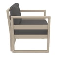 thumbnail image 5 of Pemberly Row Patio Club Chair Taupe with Acrylic Fabric Charcoal Cushions, 5 of 8