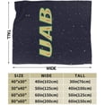 thumbnail image 3 of UAB Blazers Logo Fleece Blanket, Very Soft Microfiber Flannel Blanket for Couch Warm and Cozy for All Seasons, Black, 3 of 6