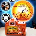 thumbnail image 4 of fastboy Halloween Projector Camera With 6 Random Card Patterns Suitable For Halloween Scene Projection orange, 4 of 6