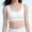 White, variant on Purcolt Girls Seamless Cotton Sports Bra Comfortable Wide Strap Sleep & Training Bralettes Athletic Workout Bra for Yoga Running Dance, Teens 9-15 Years