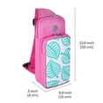 thumbnail image 6 of Switch Bag, Travel Bag Compatible with Nintendo Switch & Switch Lite - Shoulder Bag Travel Case Cute Portable Carrying Backpack for Animal Crossing Games Accessories Console & Dock Charger - Pink, 6 of 7