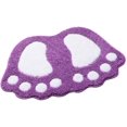 thumbnail image 1 of Alfombra de baño antideslizante, alfombra de ducha para baño, alfombra peluda con pies grandes, alfombra absorbente para el suelo, felpudo(40*60CM,púrpura) JM, 1 of 4