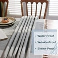 thumbnail image 5 of Nvzi Waterproof Tablecloths with Fringe Tassels,Grey Table Cloth 55"x120",Heavy Duty Linen Fabric Wrinkle Free Outdoor Tablecloths for Kitchen Dinning Party, 5 of 5