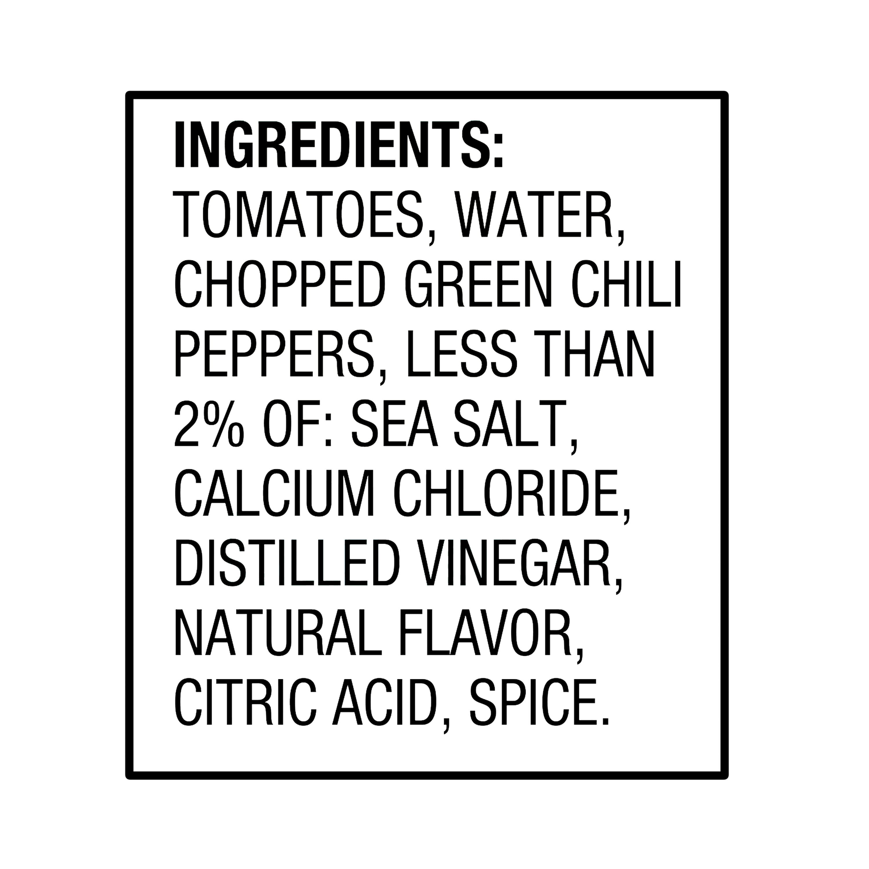Great Value Original Diced Tomatoes with Green Chilies, 10 oz
