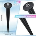 Zhengmy 8 Packs Threaded BDF6 Spike Flood Light Ground Stake Metal