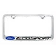 thumbnail image 2 of Ford EcoSport Chrome Plated Brass Metal License Plate Frame wide bottom engraved 2 hole, 2 of 3