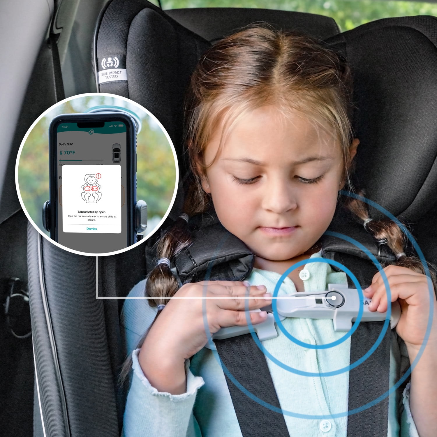 Evenflo Gold Revolve360 Extend All-in-One Rotational Car Seat with SensorSafe (Sapphire)