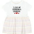 thumbnail image 3 of Inktastic I Love My Grandma and Grandpa Girls Baby Dress, 3 of 5