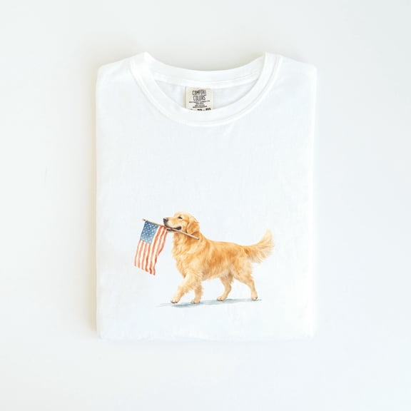 Golden Retriever American Flag Shirt Golden Retriever 4Th of july T shirt Golden Mama Shirt Memorial Day Shirt Patriotic
