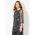 thumbnail image 3 of Catherines Women's Plus Size Sequin Chiffon Duet Blouse, 3 of 6