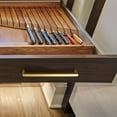thumbnail image 4 of Goo-Ki 12 Pack 7.6''(192 MM) Hole Centers Light Brushed Brass Cabinet Pulls, Cabinet Handles Drawer Pulls for Dresser and Cupboard, 4 of 6