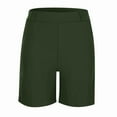 thumbnail image 4 of ANINEO Women Summer Solid Color Comfortable Straight Shorts With Pockets Casual Shorts Soft Daily Female Bottoms, 4 of 8