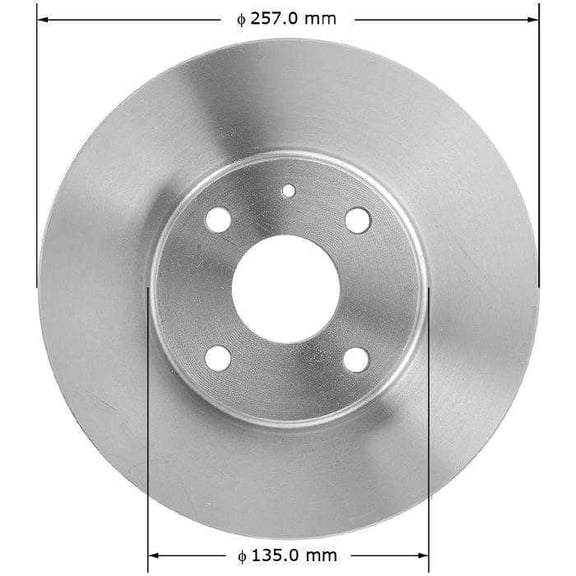 BENDIX PREMIUM PRT1635 - Disc Brake Rotor Fits select: 1991-2003 FORD ESCORT, 1991-1999 MERCURY TRACER