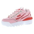thumbnail image 5 of Fila Disruptor Ii Exp Gs Girls Shoes Size 4, Color: Pink/Red, 5 of 5