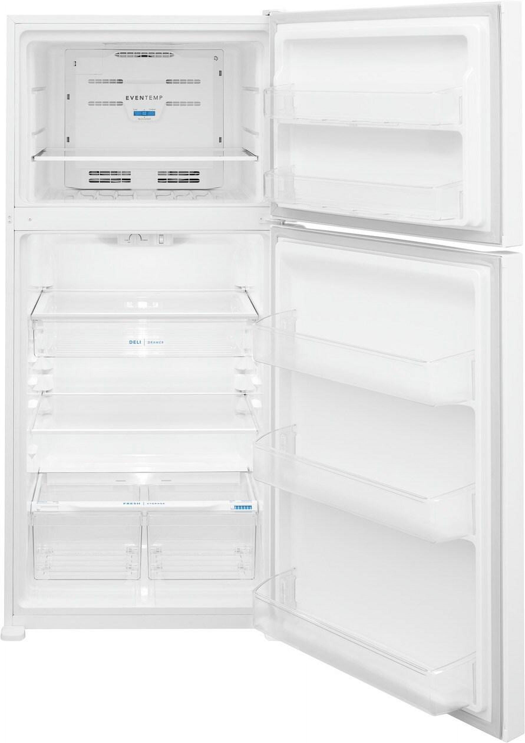 Frigidaire Top Freezer Refrigerator, White, 20.0 cu ft
