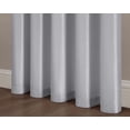 thumbnail image 6 of Chezmoi Collection Royal 4-Piece Jacquard Floral Window Curtain Set, Silver/Gray, 6 of 8