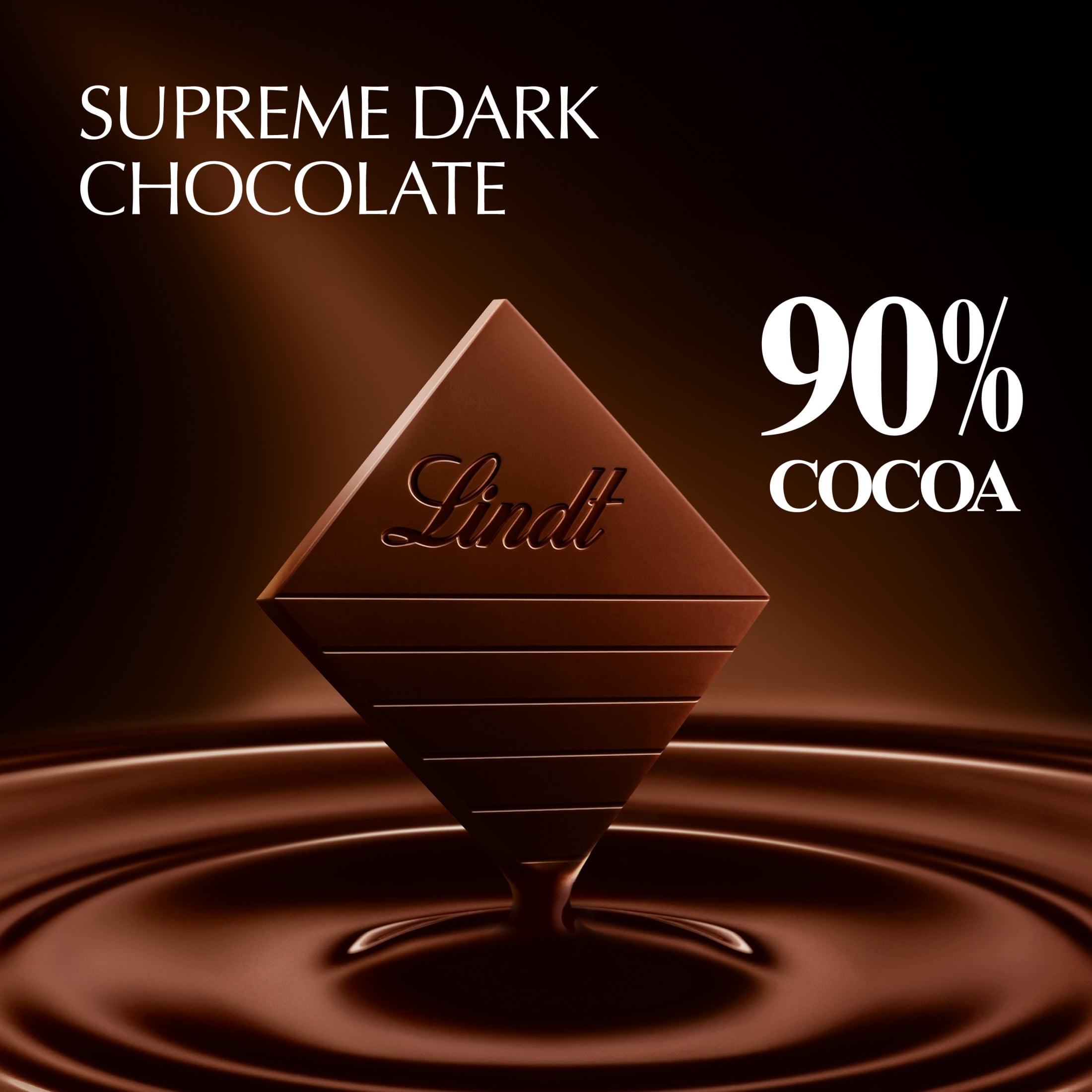 Lindt Excellence, Dark Chocolate, 90% Cocoa, Candy Bar, 3.5 oz, Bar