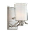 thumbnail image 1 of Artcraft AC5731PN Wall Lantern 4in Polished Nickel 1-light, 1 of 2