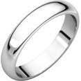 thumbnail image 1 of Platinum 4mm Half Round Band - Size 8, 1 of 9