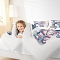 thumbnail image 4 of Homewish Letter K Monogrammed Bedding Comforter Set,Cartoon Astronaut Twin Comforter Sets,Watercolor Ink Painting Bedding Set For Kids,Microfiber Room Decorative Reversible,2pcs, 4 of 8