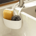 thumbnail image 3 of Kitchen Sink Sponge Storage Basket Drain Rack Brush Holder Home Storage Organizer Faucet Hanging Baskets Kitchen Bathroom Tool, 3 of 5