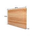 thumbnail image 5 of CONSDAN Hard Maple Cutting Baord for Kitchen, 16" x 12", USA Grown Hardwood, 1" Thick, 5 of 6