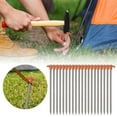 thumbnail image 1 of Heavy Duty Camping Tent Stakes Secure Ground Anchoring For All Weather With Lightweight Portable Design 20PCS, 1 of 5