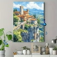 thumbnail image 4 of Italian Clifftop Village Canvas Print/Wall Art， Suitable for Living Room， Dining Room， and Hotel Decoration, 4 of 8