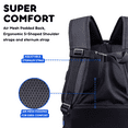 thumbnail image 4 of J World Boys and Girls Atom 18.5" Multi-Compartment Laptop Backpack for School and Travel, Cubes, 4 of 7