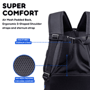 J World Boys and Girls Atom 18.5 Multi-Compartment Laptop Backpack for School and Travel, Cubes