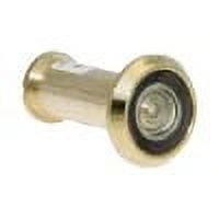 200-Degree Bright Brass Door Viewer with Glass Lenses, UL Fire-proof