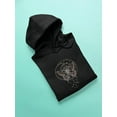 thumbnail image 3 of Butterfly And Sacred Geometry Hoodie Women -Image by Shutterstock, Female Small, 3 of 4