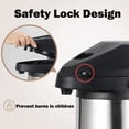 thumbnail image 3 of Thermal Coffee CarafeDouble walled stainless steel thermos 12 hours heat retention 1.8 liters of tea., 3 of 4