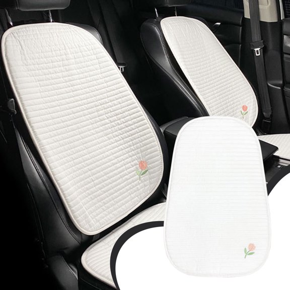 OCCOA Car Seat Covers Front Seats, Front Car Seat Protector Tulip embroidery,Universal Carseat Cover Fits for Most Vehicles Cars Vans SUV Truck,B