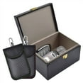 thumbnail image 2 of Box Faraday Box with 2 Pack Faraday Pouch, Key Fob Protector, Keyless Entry Car Key Safe Protector RFID Anti-Theft Signal Blocking Cage for Car Keys, 2 of 7