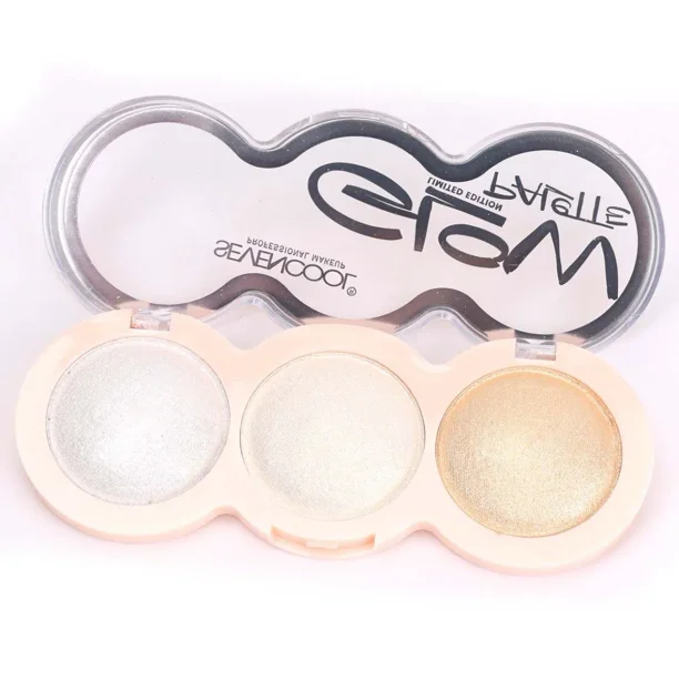 REDSASA 3x3 Iluminadores en Crema - Efecto 3D Radiante como la Luz del Sol - Tono Dorado, Bronce y Perlado - Fácil de Difuminar para Contorno Perfecto A