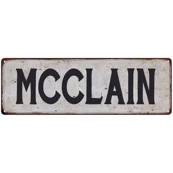 MCCLAIN Vintage Look Gift Rustic Chic Metal Sign 6x18 206180036769