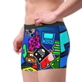 thumbnail image 5 of Sigee Geometry Dash (1) for Men's Cotton Panties Soft, Breathable, and Comfortable Boxer Briefs,Small, 5 of 7